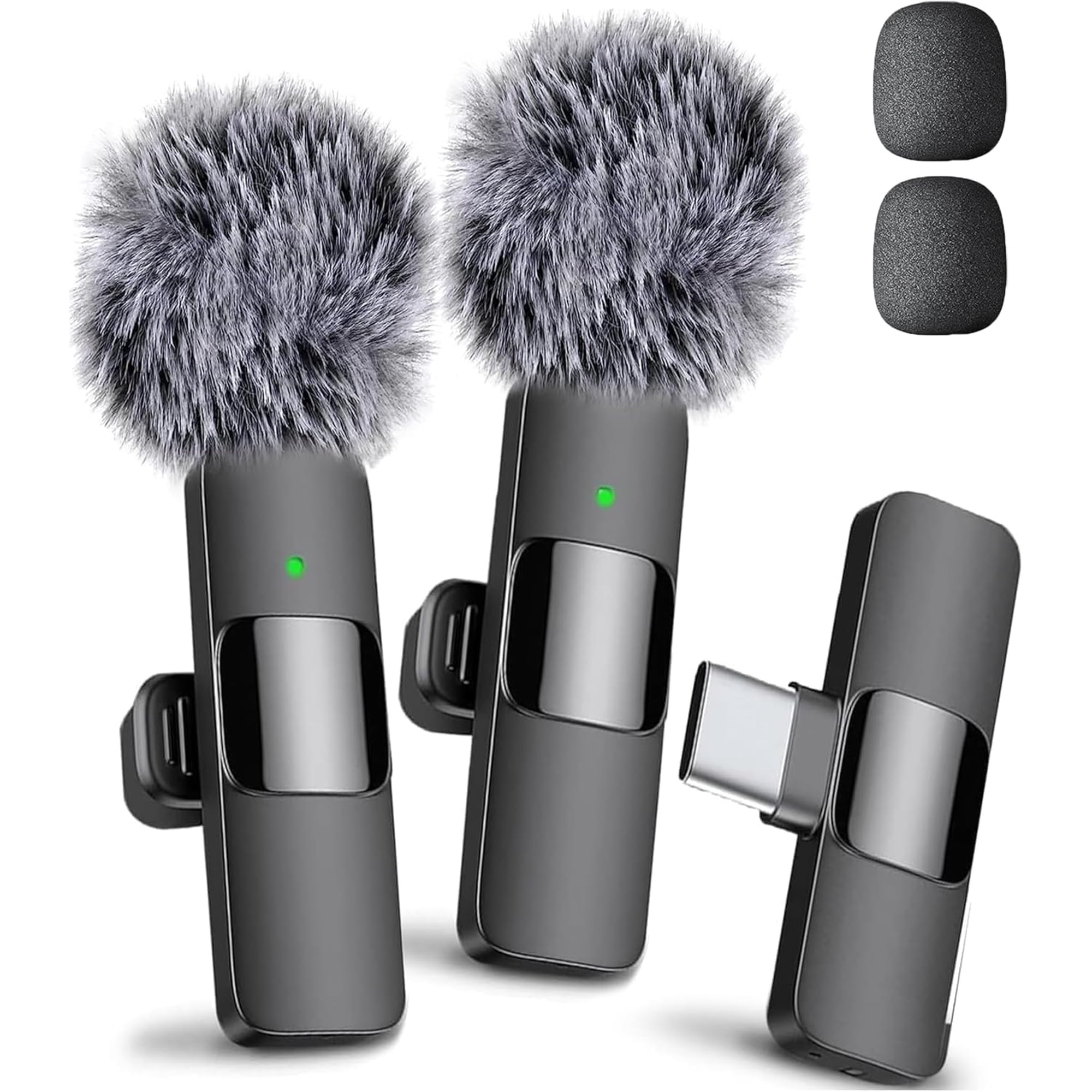 Micrófono Inalámbrico Mini Mic Pro Para Iphone/android, Paquete De 2
