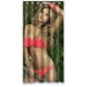 thumbnail image 1 of Cortina de ducha de belleza sexy para baño con ganchos, tamaño 36 x 72 pulgadas, 1 of 3