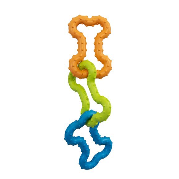Juguete masticable para perros Pupstages 16 cm flexible y texturizado