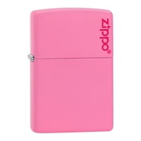 Encendedor Zippo Classic Pink Matte Logo Zp238Zl