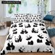 thumbnail image 1 of x1392 Bed SheetsPanda Full Bedidng Set Kids Romantic Bedding Set Cartoon Animal Duvet Cover Bicycle Balloon Dragonfly Polyester Quilt Cover 3-Piece Bedding Set (1 Duvet Cover + 2 Pillow Shams) nj1392, 1 of 5