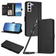 thumbnail image 1 of Funda Cartera Trébol para Samsung Galaxy S21 Plus con Ranuras Tarjetas y Carga Inalámbrica Negro, 1 of 6