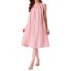 thumbnail image 2 of INSPIRE CHIC Vestido de Pijama de Mujer sin Mangas Camisón Suave Ropa de Dormir Midi Camisones sin Mangas XS Rosa, 2 of 5