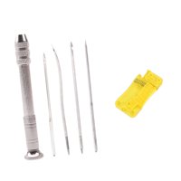 Magideal - Juego De Punzón De Costura De Cuero, Kit De Herramientas De Punzón, Bolsa, Reparación De Cinturón, Juego De Herramientas De Reparación De Zapatos Para Sin Hilos