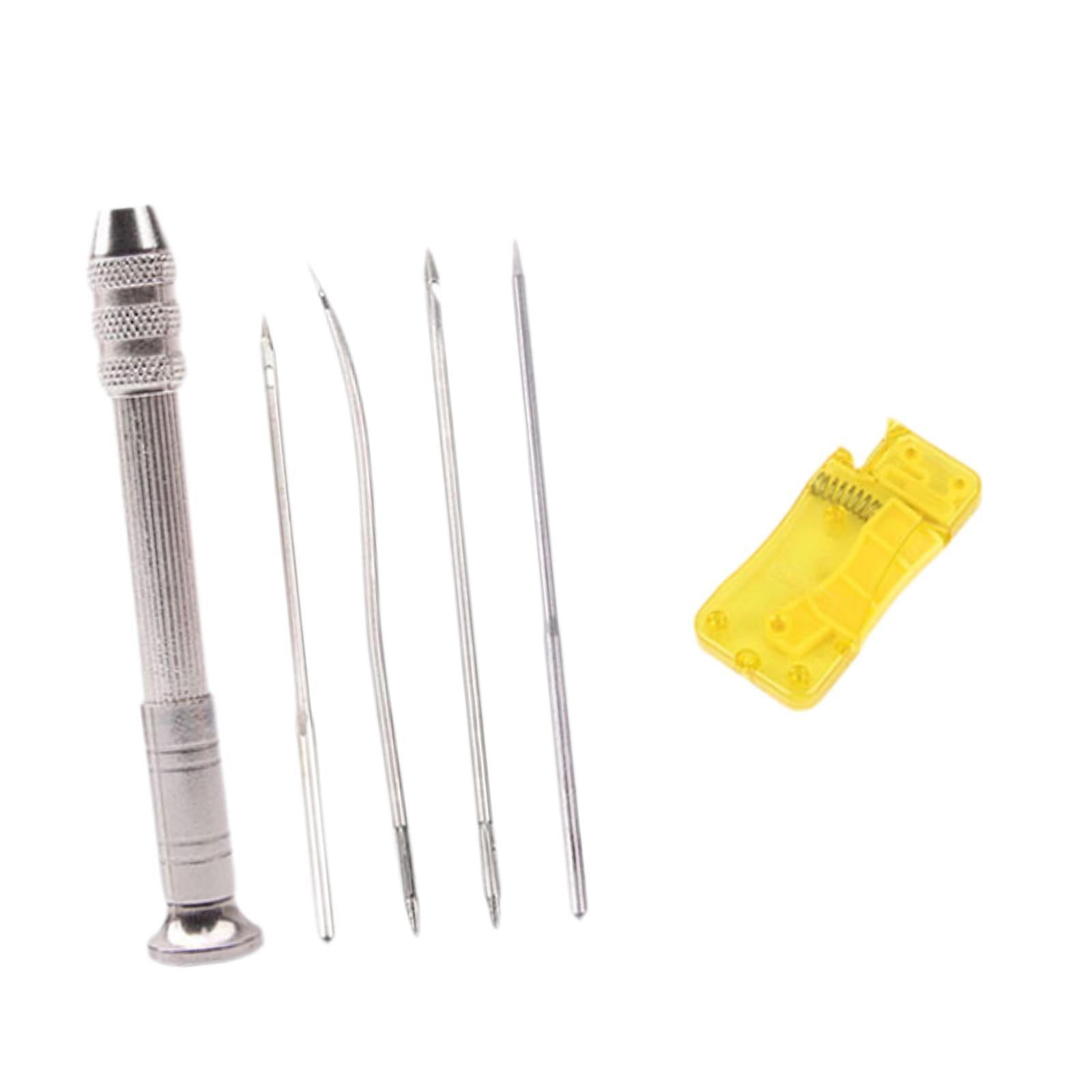 Magideal - Juego De Punzón De Costura De Cuero, Kit De Herramientas De Punzón, Bolsa, Reparación De Cinturón, Juego De Herramientas De Reparación De Zapatos Para Sin Hilos