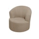 thumbnail image 1 of Cubierta de la silla de barril giratorio de jacquard, silla de acento giratorio de lana polar suave Slipcover, silla de barril moderna Slipcover para sillón redondo del club (caqui), 1 of 3