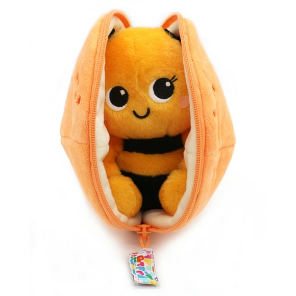Peluche Reversible Buzzet La Abeja - Mandarina