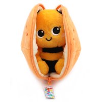Flipetz - Peluche Reversible Buzzet La Abeja - Mandarina