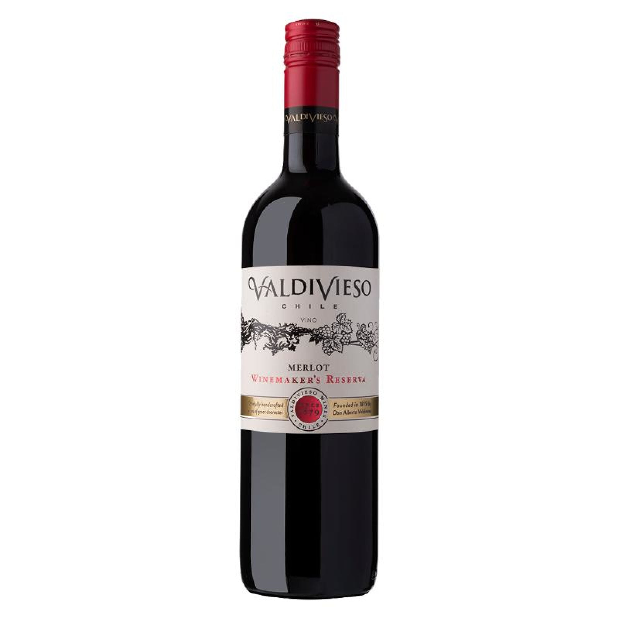 Vino Tinto Merlot Winemakers Reserva 13.5° Botella 750 ml Valdivieso