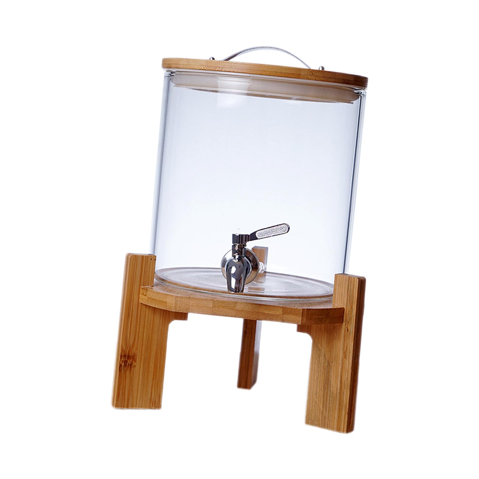 Magideal - Dispensador De Barril De De , Gran Capacidad Con Grifo De Material Acero Inoxidable Kombucha Almacenamiento Recipiente Resistente A 5L