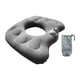 thumbnail image 3 of Almohada de rosquilla inflable, cojín de asiento, suave, transpirable para cojón, cojín de donas portátiles, cojín de hemorroides para el hogar de la Gris, 3 of 5