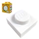 thumbnail image 1 of Luz nocturna IQ LEGO Iconic placa 1x1 LP50 blanca de silicona suave, 1 of 6