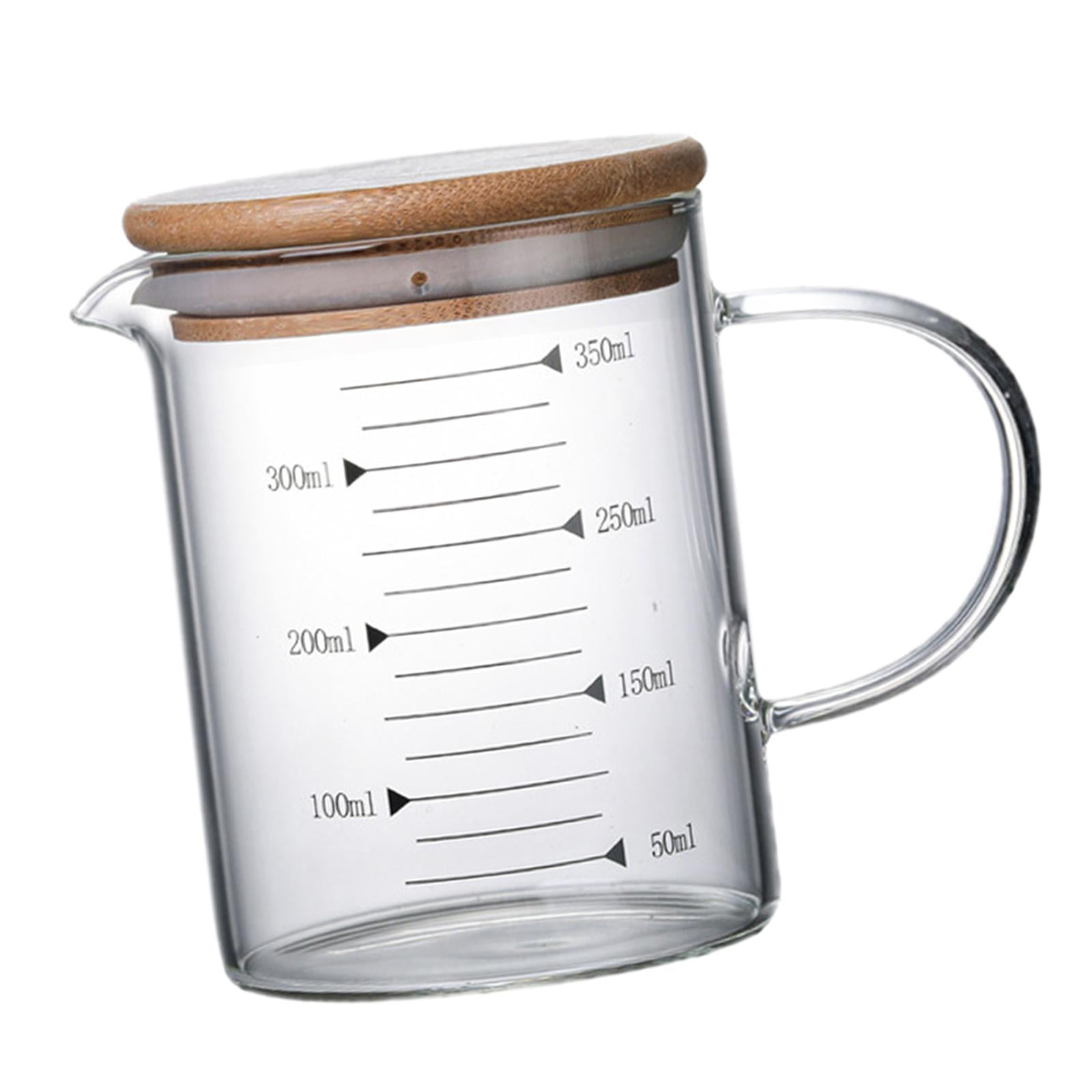 Bothyi - Jarras Medidoras Transparentes, Vaso Medido Para Estufa, Cocina Fría/caliente, 350ml