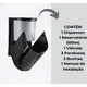 thumbnail image 3 of Mini dispensador de jabón Noble, dispensador de jabón en gel con alcohol C Resev, color negro, 3 of 3