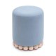 thumbnail image 3 of Puf TOV Furniture Dex en tela reciclada azul deslavado, 3 of 6