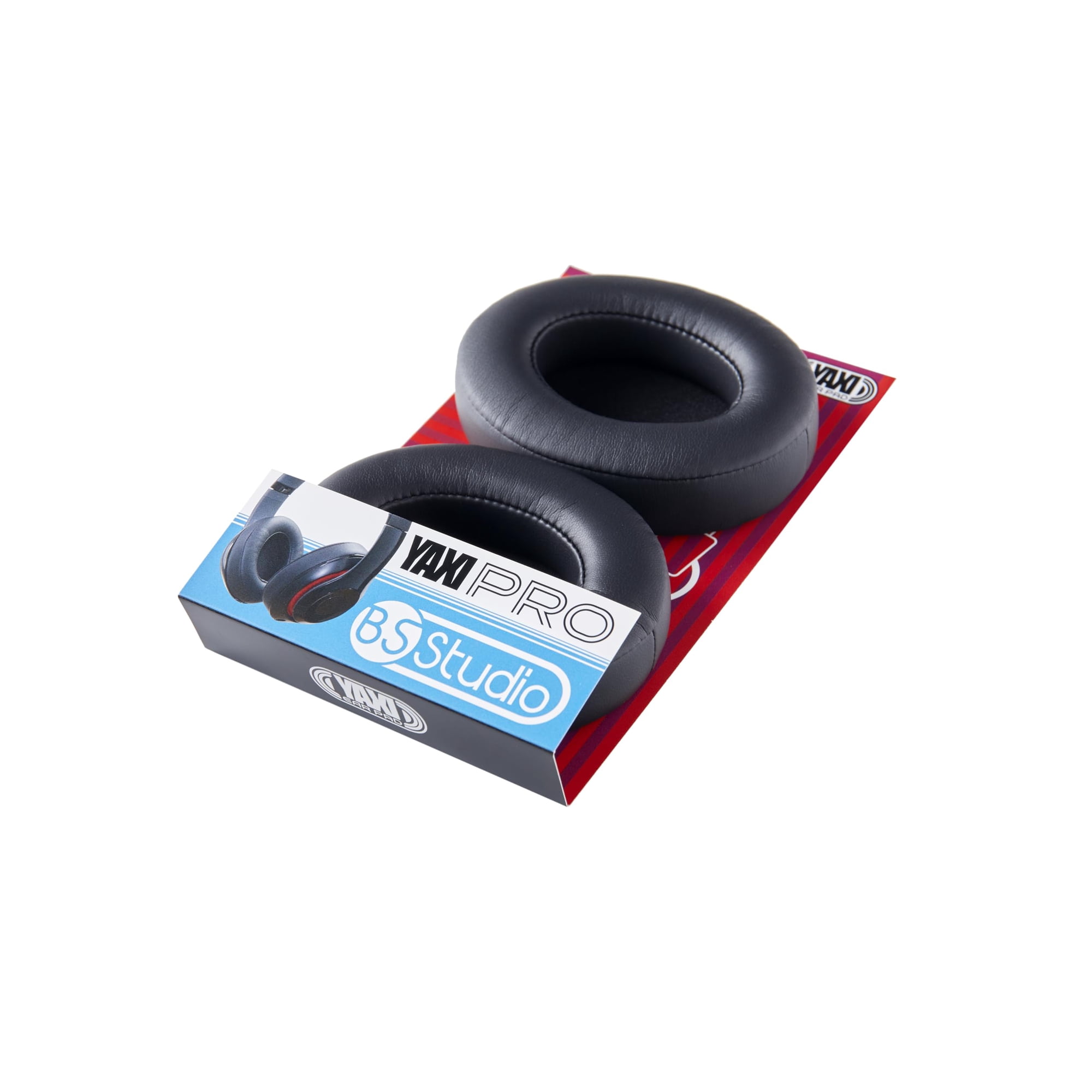 Almohadillas Yaxi Pro Bs Studio De Cuero Negro Con Espuma De Memoria