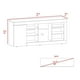 thumbnail image 3 of Mesa Para Tv 65" Fm 68x150x38 Cm Café Claro Y Gris, 3 of 3