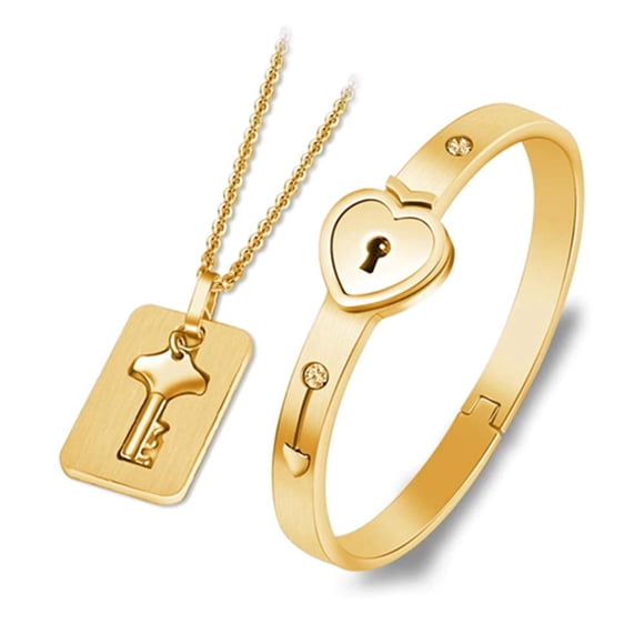 Set de joyas SONGCHANGJEWELRY con cierre de pulsera y llavero