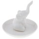 thumbnail image 3 of Soporte De Anillo De Cerámica, Bandeja Organizadora De Joyas, Plato Blanco, Elefante, 3 of 5
