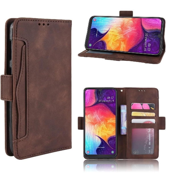Funda Cartera Magnética para Samsung Galaxy A30S- Tarjetero Desmontable, Cuero PU, Soporte