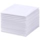 thumbnail image 1 of Deviegath Pañuelos de Bolsillo para Hombre - Pack de 18, 100% Algodón Blanco Sólido, 1 of 7