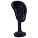 thumbnail image 1 of Soporte De Exhibición De Aretes Forma De Oreja De Resina Soporte De Oreja De Simulación Delicada Negro, 1 of 5