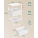 thumbnail image 5 of Mesita de noche SONGMICS ULGS301WH01S con luces LED blanca, 5 of 6