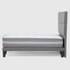 thumbnail image 4 of Cama Europea Valencia P + Respaldo Atenas 1 PL Felpa Gris Medio, 4 of 6
