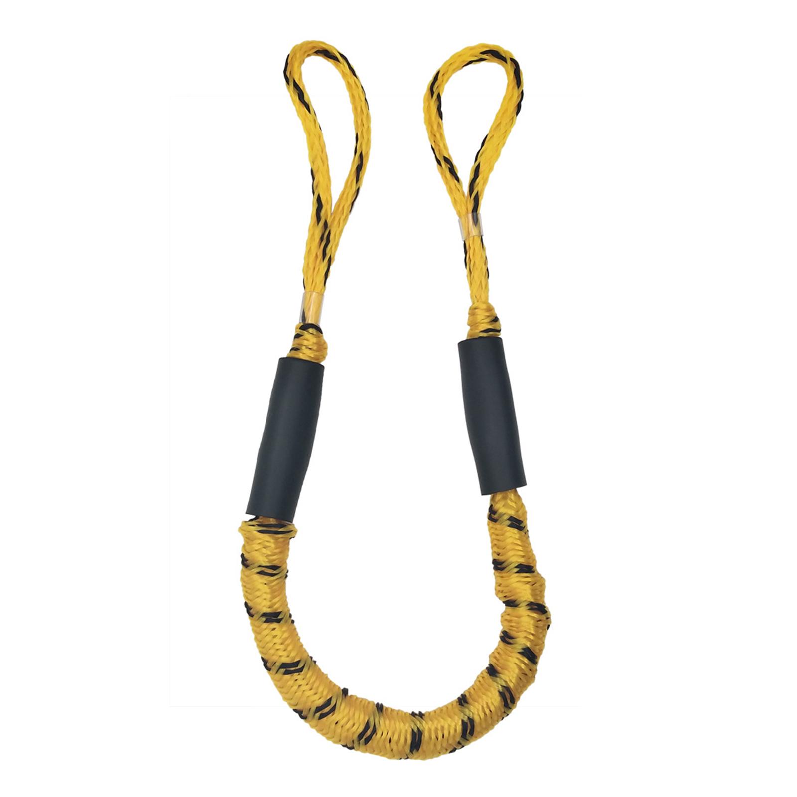 Magideal - Línea De Muelle Bungee Para Barcos, Cuerda De Anclaje Para Barcos, Estirable Hasta 5,5 Pies, Rodamiento De Carga De 2200 , Accesorios Para , Puntos Negros Amarillos