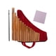 thumbnail image 2 of Instrumento de pipa de pan Instrumento de viento de madera, llave G, 15 pipas Instrumento musical fácil de aprender para aprender a enseñar a niños y Mano izquierda, 2 of 5