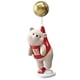 thumbnail image 1 of Figurita de oso creativa, estatua de resina, globo, figura de oso, escultura ornamental para sala de estar, estante, decoración de arreglo de oficina , Rojo, 1 of 5