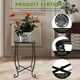 thumbnail image 5 of Mesa auxiliar de exterior Fashion&cool de metal, 38 cm, negra, 5 of 8