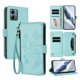 thumbnail image 1 of Funda Cartera Mariposa para [Motorola Moto G Play 2025] con Soporte y Cremallera Verde menta, 1 of 6