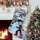 thumbnail image 1 of Ejen Ali Tema: Calcetines de Navidad, fino lino blanco para colgar en escaleras y chimenea, decoración navideña para el hogar, regalo de Navidad.54cm×38cm, 1 of 5