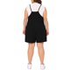 thumbnail image 3 of FAB CURVES Mono de tirantes sin mangas casual de verano para mujer de talla grande 4X Negro, 3 of 6