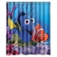 thumbnail image 1 of Cortina de ducha de Buscando a Nemo, juego de cortina de baño con ganchos, tamaño 60 x 72 pulgadas, 1 of 3