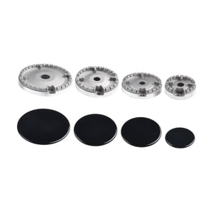 Magideal - Tapa De Llama Para Estufa De Gas, Multiuso, Fácil De Transportar, Fácil Instalación, Estufa De Gas Desmontable, Piezas De Repuesto, Juego De Gorro De Superficie Plana