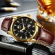 thumbnail image 5 of Reloj de Cuarzo Atractivo de Alta Calidad para Hombre, Puntero Luminoso Dorado de Tendencia de Moda Empresarial, Escala de Diamantes de Imitación Resistente a los Arañazos, 5 of 17
