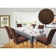 thumbnail image 1 of Pack De 6 Fundas Cubre Sillas De Comedor Flores Café, 1 of 3