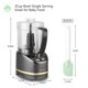 thumbnail image 3 of Mini procesador de alimentos eléctrico La Reveuse 200 W 500 ml gris, 3 of 8