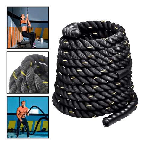 Genérico - Cuerda Crossfit Battle Rope Correa 15 Metros X 38 Milimetros