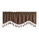 thumbnail image 3 of Cortina de ventana de bolsillo para barra, cortinas de ventana pequeña, cenefa, tratamientos de ventana pequeña transpirable, cortinas de nivel corto Café, 3 of 5