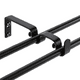 thumbnail image 3 of Set Doble De Barras Para Cortina Extensible 170-320 Cm De Metal Diámetro 16/19 Mm Soporte De Muro Terminal Bola Color Negro, 3 of 6