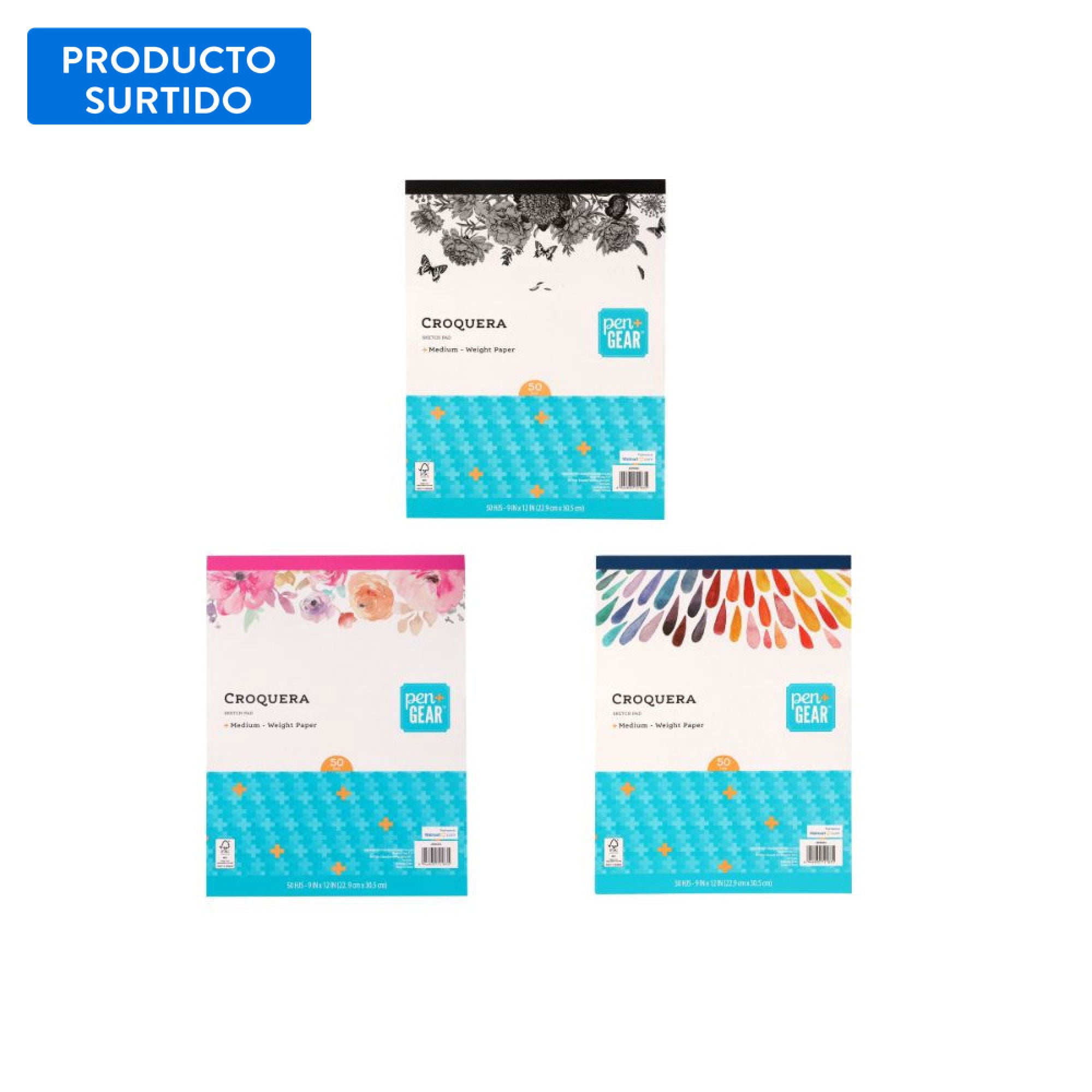 Croquera 80 Hojas 9x12cm, Producto Surtido 1 Un Pen+gear
