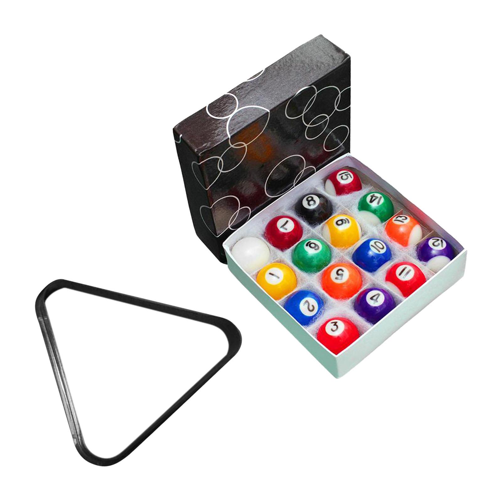 Magideal - Juego De Mini Bolas De Billar De 16 Piezas, Accesorios Para Mesa De Billar, Juguetes Para Niños, Juego Completo De Regalo, Juego Pequeño De Bolas De B Bola De 25 Cm