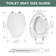 thumbnail image 2 of Asiento de inodoro alargado WSSROGY de plástico blanco con cierre suave, 2 of 7