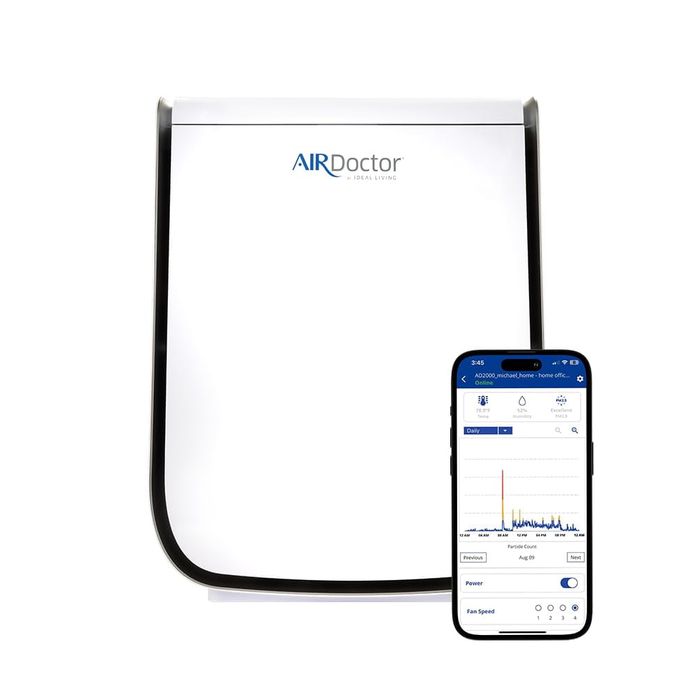 Purificador De Aire Airdoctor 2000i Smart Para Habitaciones Y Dormitorios Pequeños