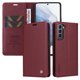 thumbnail image 1 of Funda Billetera de Cuero para Samsung Galaxy S21 Plus con Tarjetero y Soporte - Tapa Magnética Rojo, 1 of 6