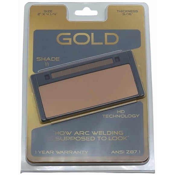 Lente de soldadura TrueArc Gold con oscurecimiento automático HD Shade 11