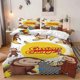 thumbnail image 1 of 3pcs Curious George Adventure Pattern Bedding Set Soft and Comfortable All-Season Use, 1 of 5